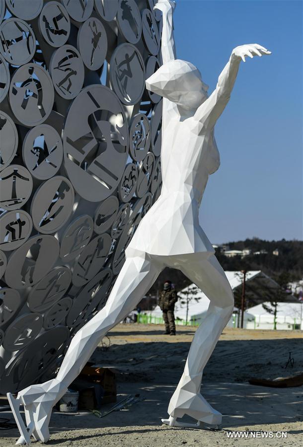 (SP)OLY-SOUTH KOREA-PYEONGCHANG-STATUES