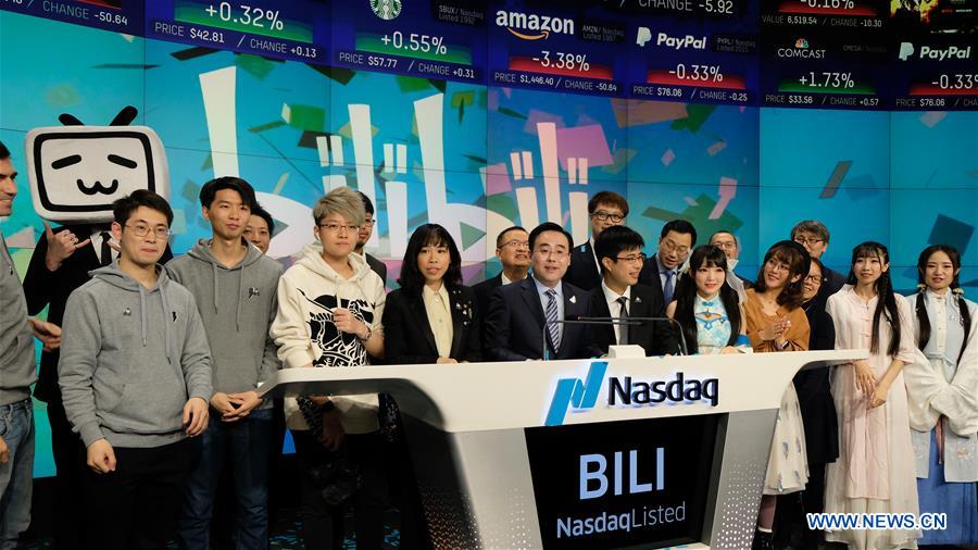 U.S.-NEW YORK-CHINA-BILIBILI-NASDAQ-IPO