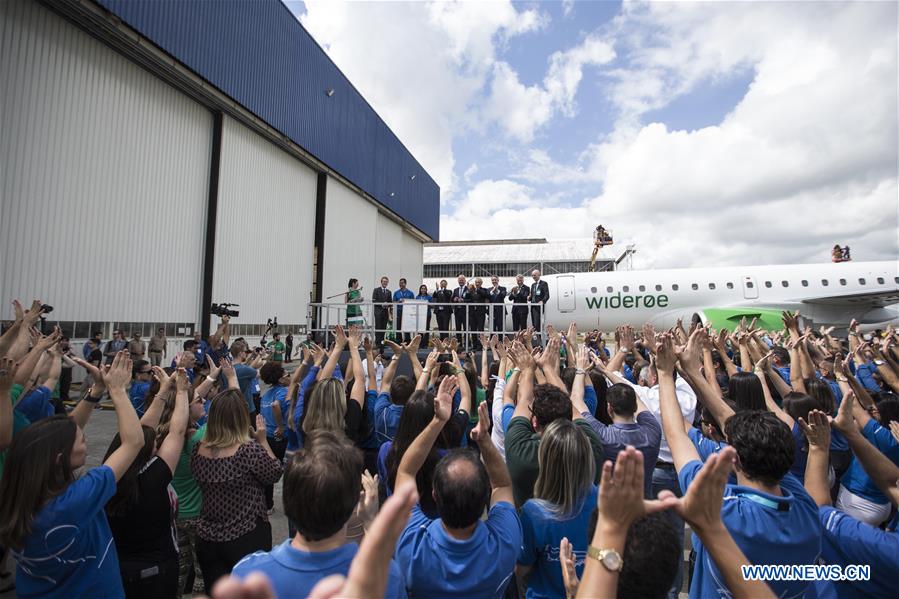 BRAZIL-SAO JOSE DOS CAMPOS-EMBRAER-E190-E2-DELIVERY