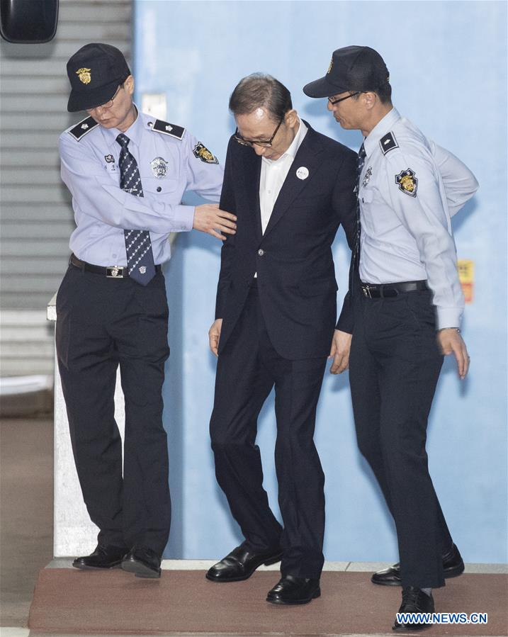 SOUTH KOREA-SEOUL-FORMER PRESIDENT-LEE MYUNG BAK-FIRST TRIAL