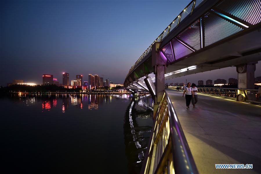 CHINA-SHANXI-TAIYUAN-FENHE RIVER-NIGHT VIEW (CN)