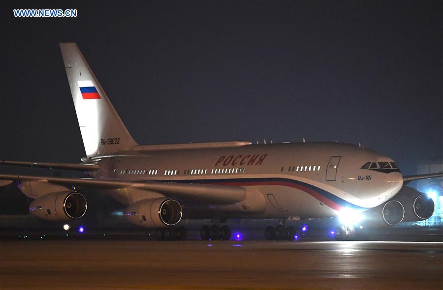 (SCO SUMMIT) CHINA-QINGDAO-SCO-RUSSIA-PUTIN-ARRIVAL (CN)