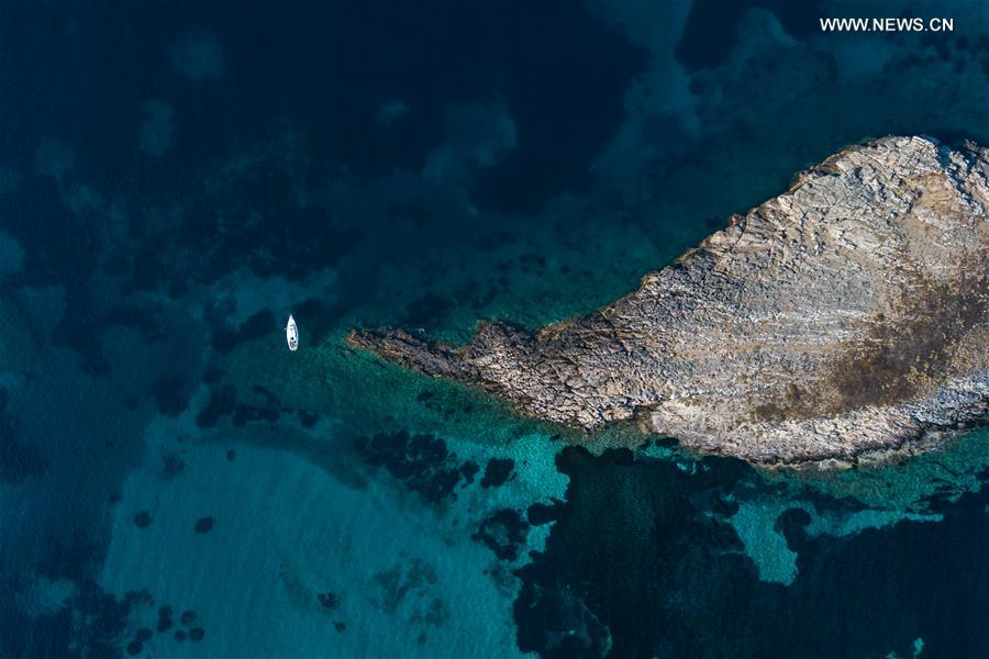 GREECE-ATHENS-DRONE VIEWS-EAST ATTICA COASTLINE