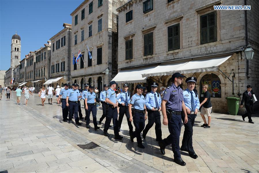 CROATIA-DUBROVNIK-TOURISM-JOINT POLICE PATROL