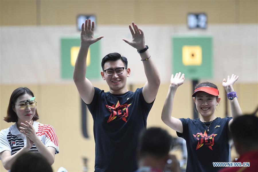 (SP)INDONESIA-PALEMBANG-ASIAN GAMES-SHOOTING-10M AIR PISTOL MIXED TEAM