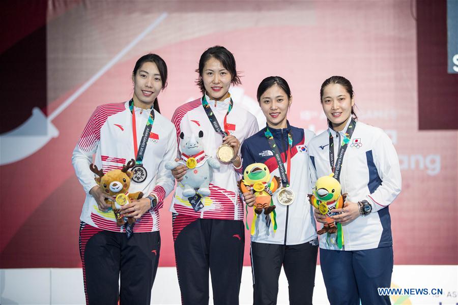 (SP)INDONESIA-JAKARTA-ASIAN GAMES-FENCING-WOMEN'S SABRE INDIVIDUAL