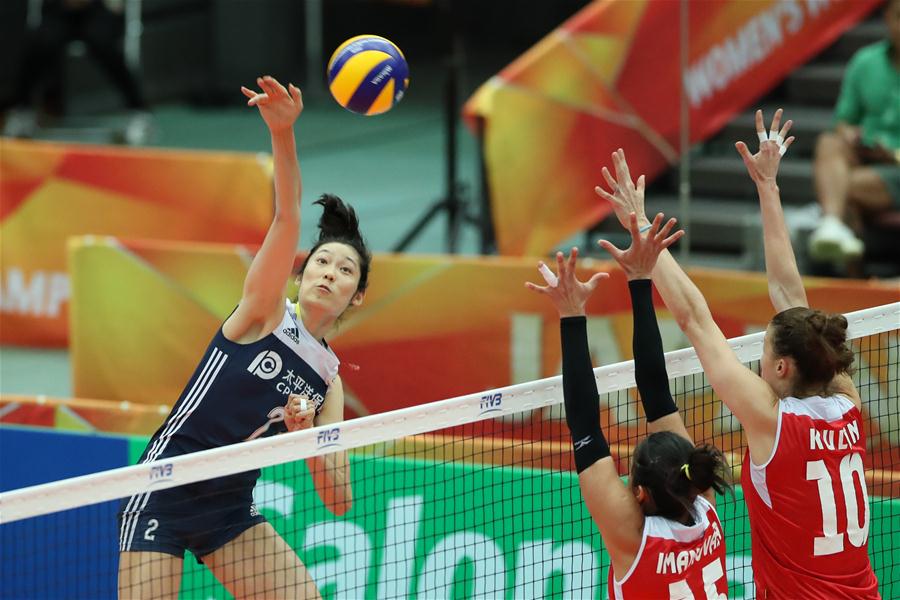 (SP)JAPAN-OSAKA-VOLLEYBALL-WOMEN'S WORLD CHAMPIONSHIP-CHINA VS AZERBAIJAN