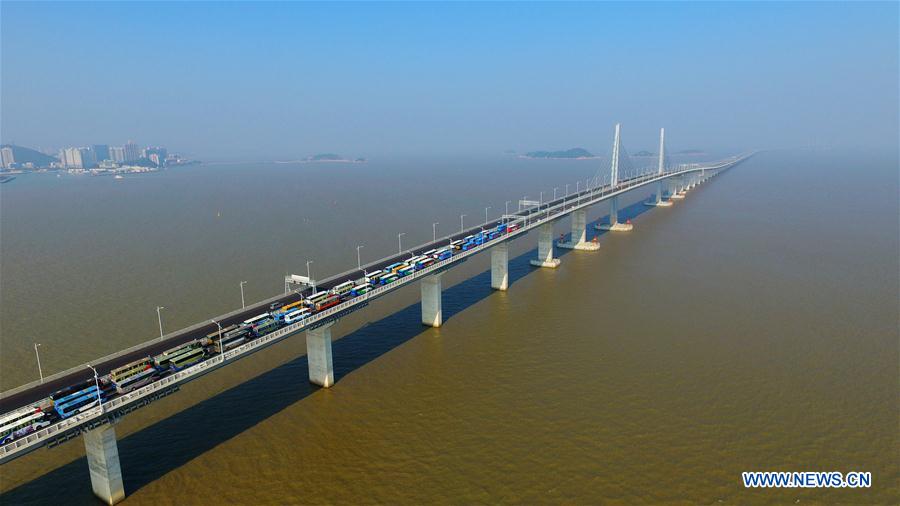 CHINA-HONG KONG-ZHUHAI-MACAO BRIDGE-CONSTRUCTION (CN)