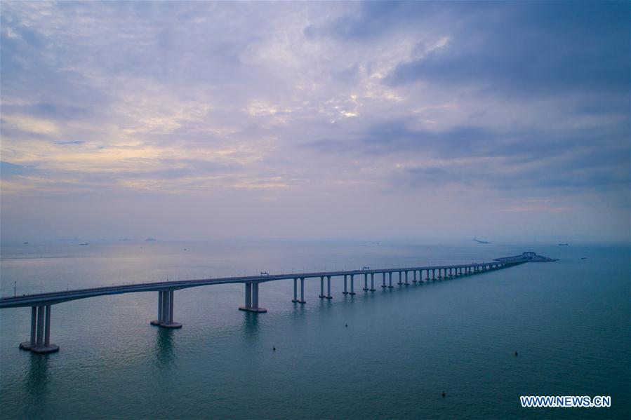 CHINA-HONG KONG-ZHUHAI-MACAO BRIDGE-AERIAL VIEW (CN)