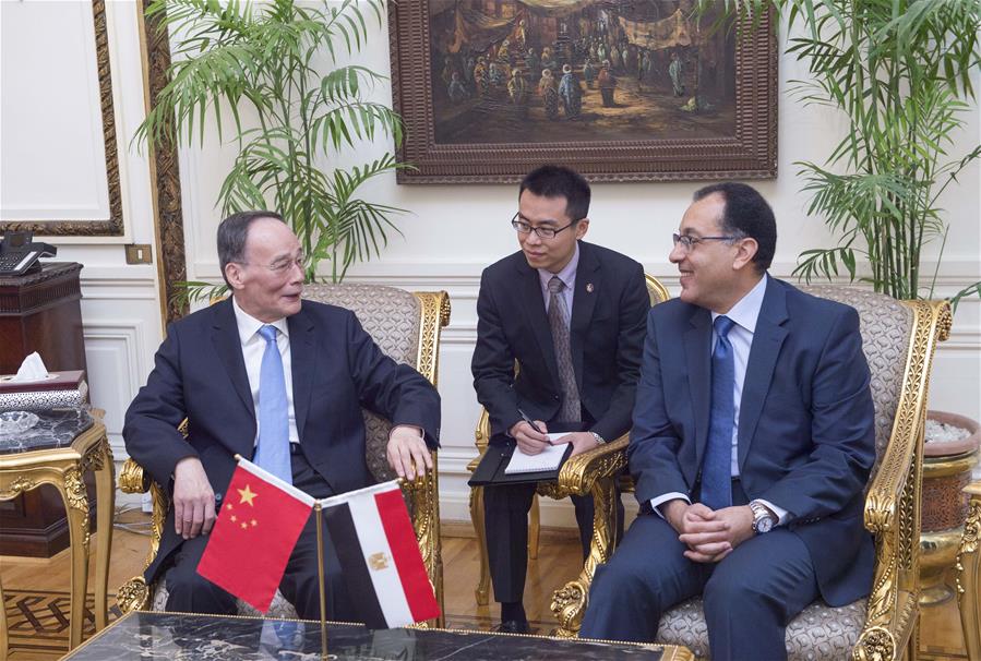 CHINA-EGYPT-WANG QISHAN-VISIT