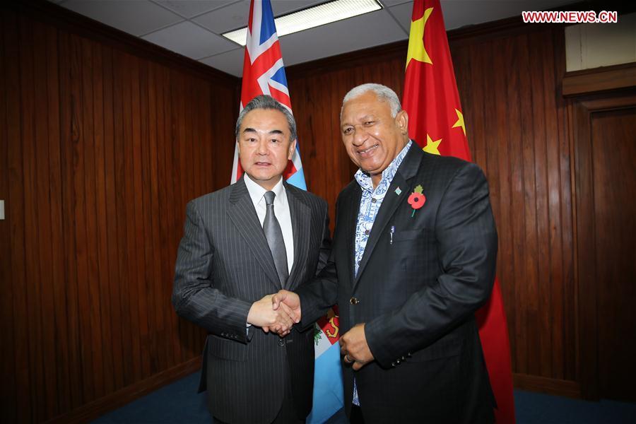 FIJI-SUVA-PM-CHINA-WANG YI