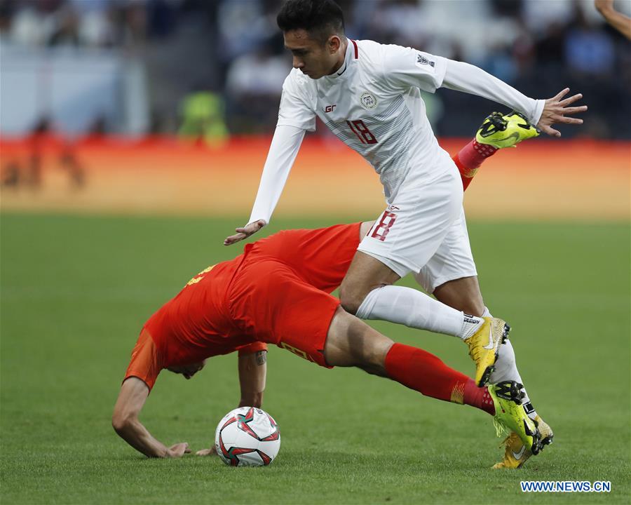 (SP)UAE-ABU DHABI-SOCCER-AFC ASIAN CUP 2019-GROUP C-CHN VS PHI