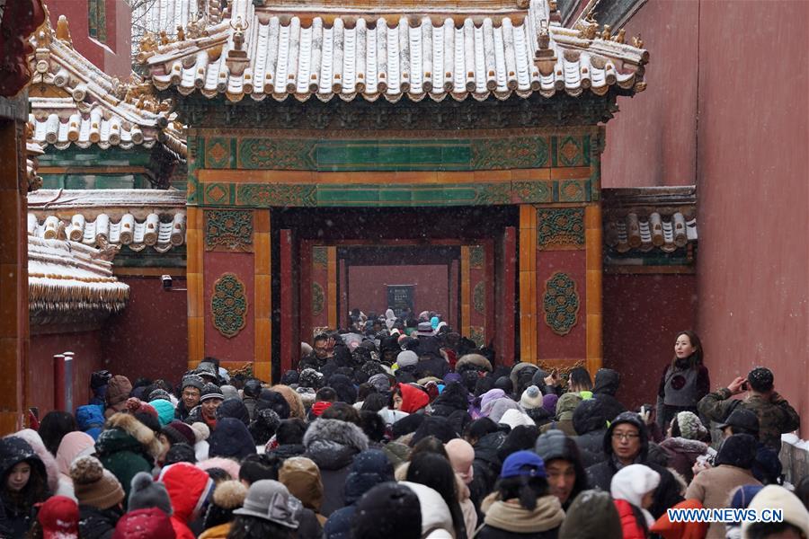 (InPalaceMuseum)CHINA-BEIJING-PALACE MUSEUM-SNOW (CN)