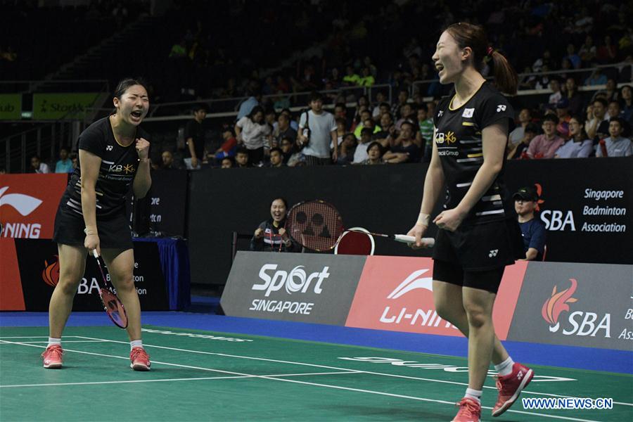 (SP)SINGAPORE-BADMINTON-SINGAPORE OPEN-SEMIFINAL