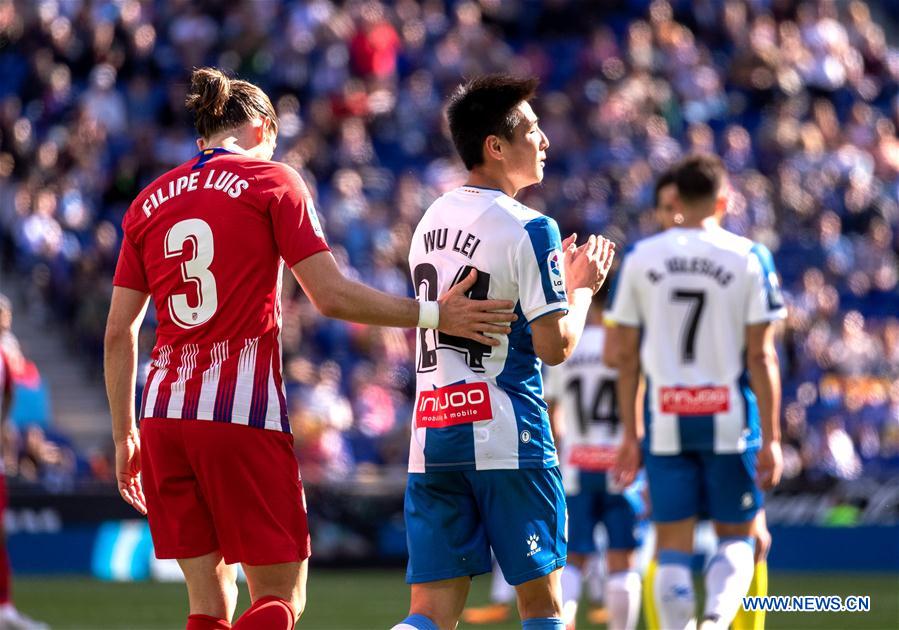 (SP)SPAIN-BARCELONA-SOCCER-SPANISH LEAGUE-ESPANYOL VS ATLETICO MADRID