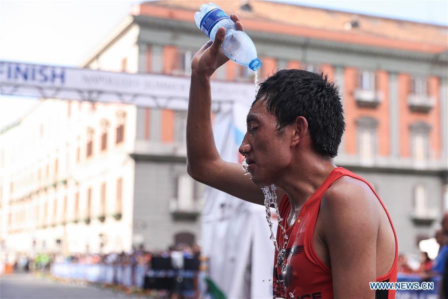 (SP)ITALY-NAPLES-SUMMER UNIVERSIADE-ATHLETICS-MEN'S HALF MARATHON-FINAL