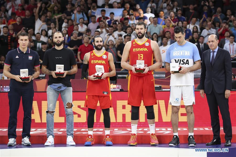 (SP)CHINA-BEIJING-BASKETBALL-FIBA WORLD CUP-ESP VS ARG (CN)