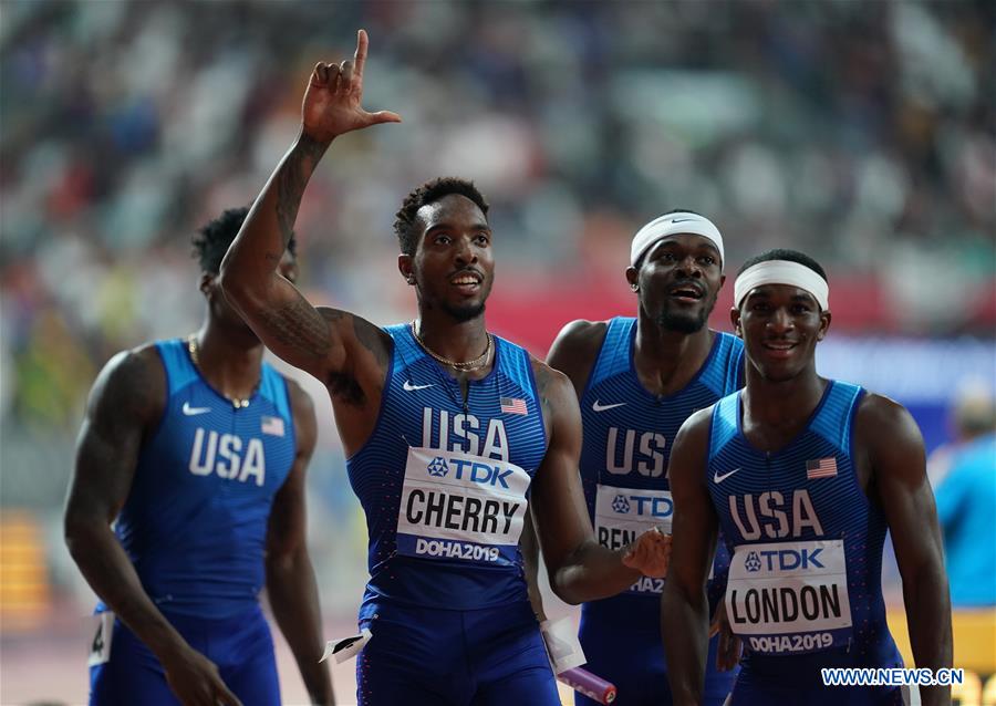 (SP)QATAR-DOHA-ATHLETICS-IAAF WORLD CHAMPIONSHIPS-MEN'S 4X400M RELAY