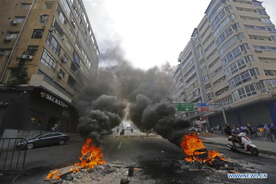 LEBANON-BEIRUT-DEMONSTRATION-PROTESTERS