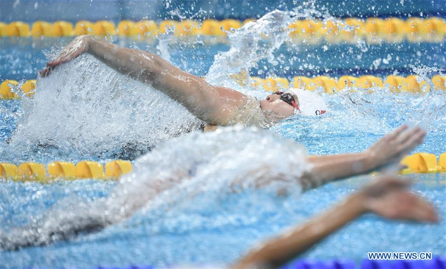 (SP)CHINA-WUHAN-7TH MILITARY WORLD GAMES-SWIMMING-WOMEN'S 100M BACKSTROKE