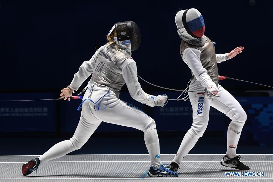 (SP)CHINA-WUHAN-7TH MILITARY WORLD GAMES-FENCING(CN)