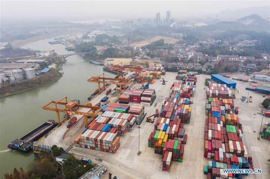 CHINA-ZHEJIANG-HUZHOU-CONTAINER THROUGHPUT(CN)