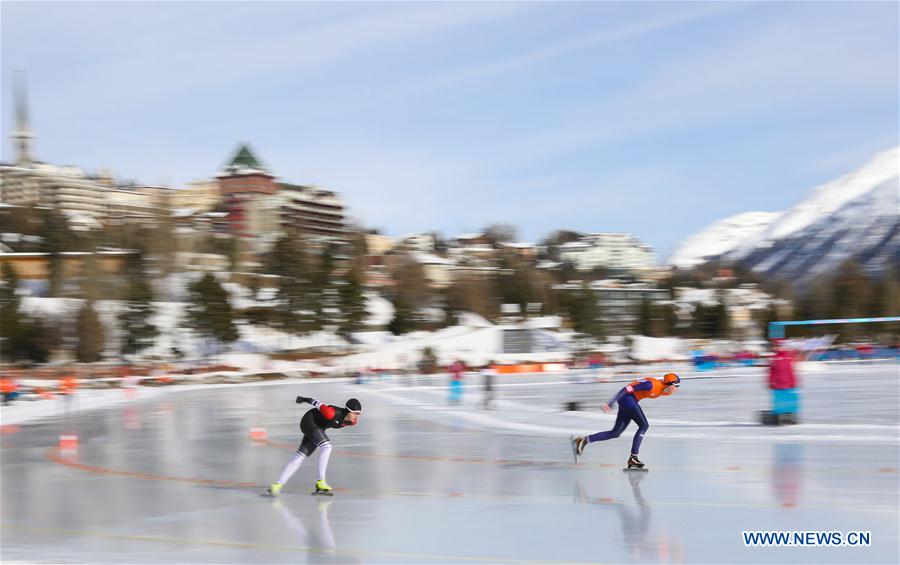 (SP)SWITZERLAND-ST. MORITZ-WINTER YOG-SPEED SKATING