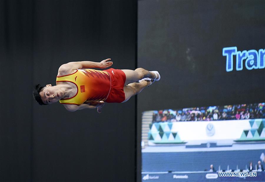 (SP)AZERBAIJAN-BAKU-FIG-WORLD CUP-TRAMPOLINE GYMNASTICS-MEN'S INDIVIDUAL FINAL