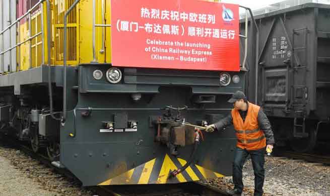 China opens new freight train service to Budapest