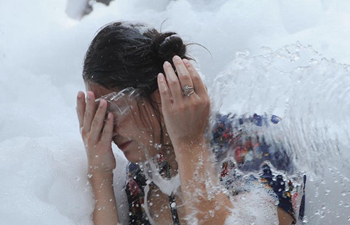 People celebrate Songkran Festival in Thailand