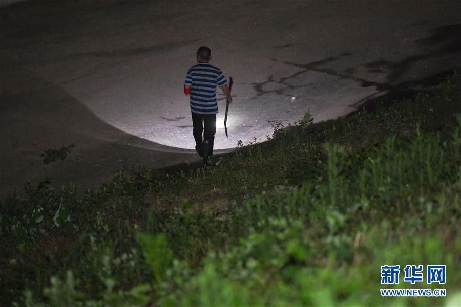 （防汛抗洪·图文互动）（1）“保卫家园，谁都不能是旁观者”——夜访洞庭湖大堤防汛一线